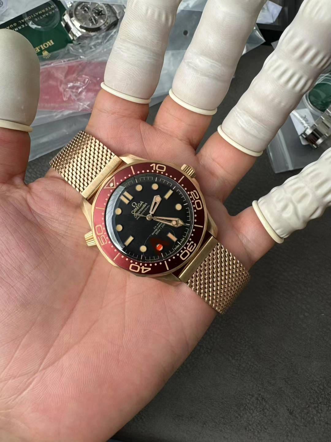 CBD Factory Omega Seamaster Diver 300M 007 “No Time To Die” Matte Tropical Brown Black Dial Titanium Mesh Bracelet(210.90.42.20.01.003) 1:1 Super Clone – 8806 Movement Stretchable 225